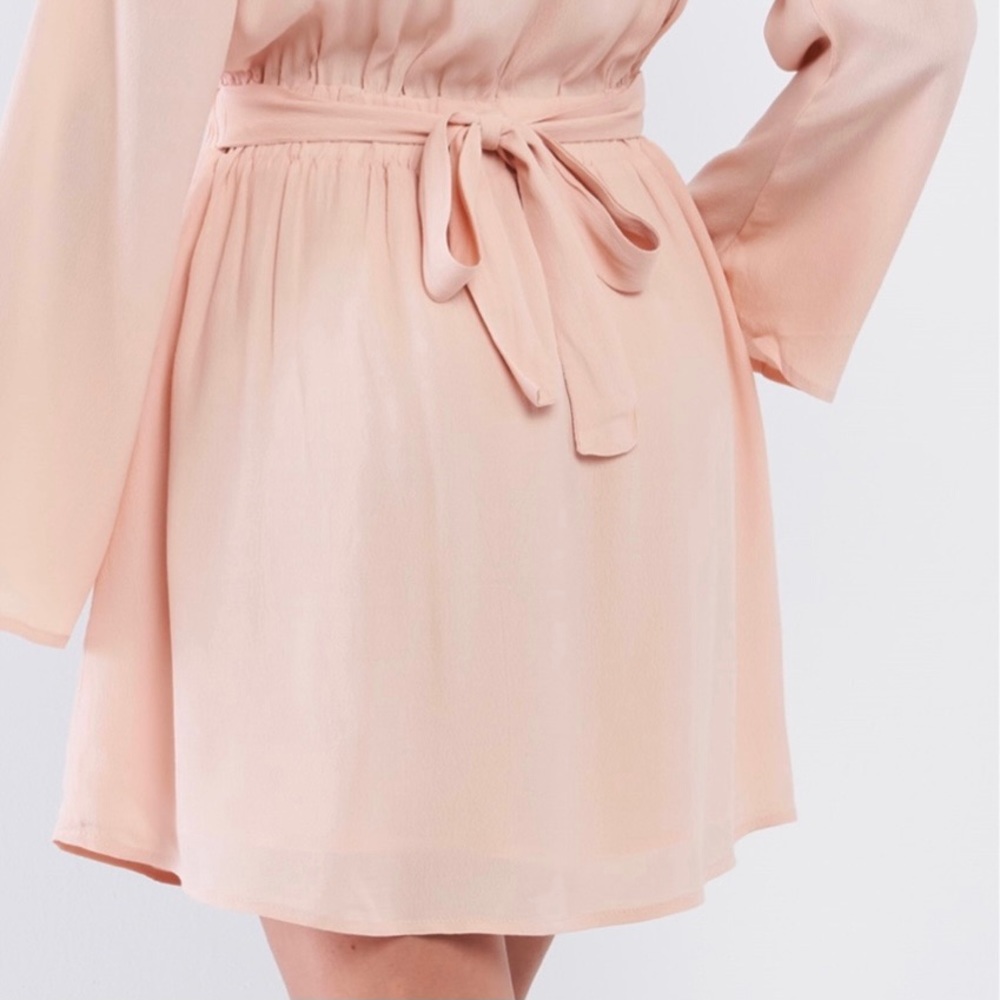 Sugarlips Nude Butterfly Cut Out Long Sleeve Dress - Picture 5 of 9